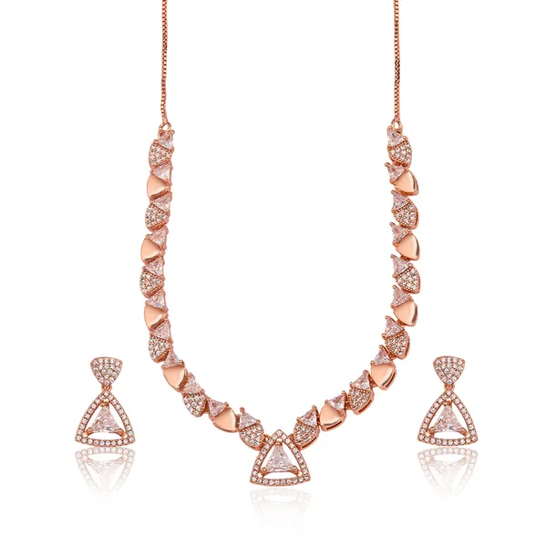 Rose_Gold_Crystal_Geometric_Necklace_And_Drop_Earrings_Set_For_Women_And_Girls